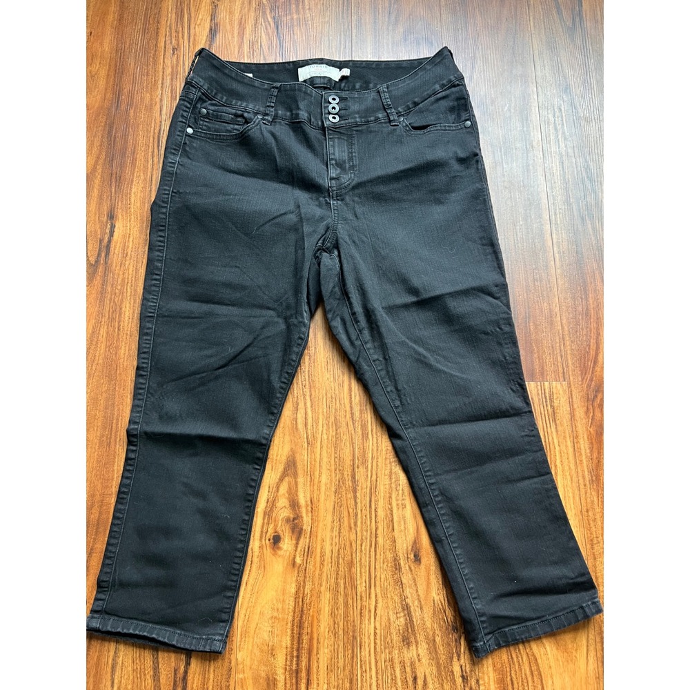 Torrid Jegging Crop Women 14 Black Excellent First At Fit Stretch Plus Size